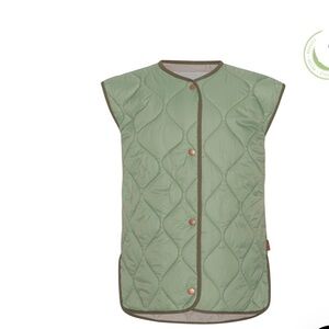Molo Green Quilted Kids Vest